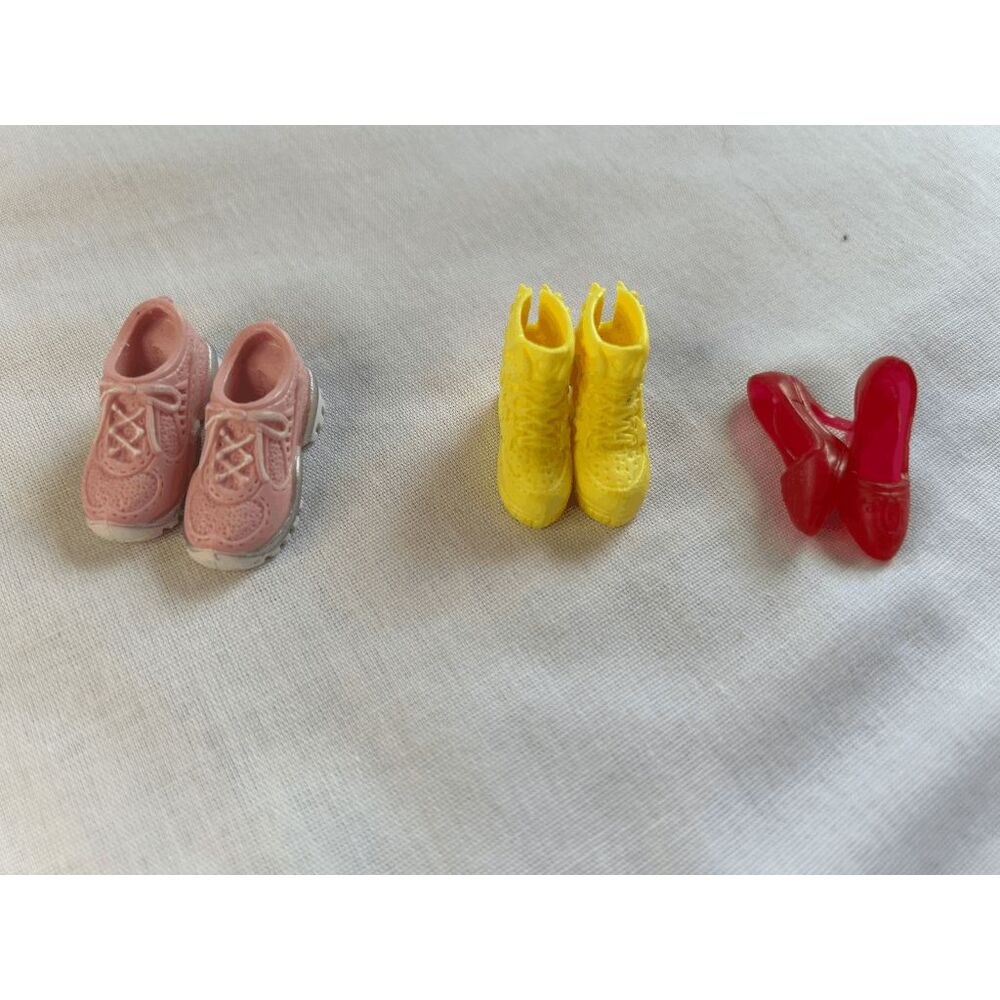 Barbie Shoes, Lot of Six Pair, Dressy, Sneakers